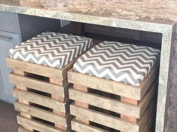 Sgabelli Pallet Alex € 70,00 cada uno 